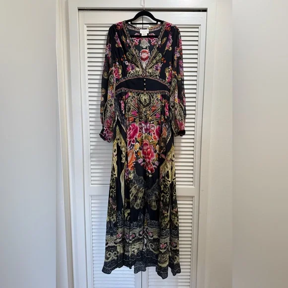 Camilla Button Dress with Shaped Waistband - Picture 2 of 4